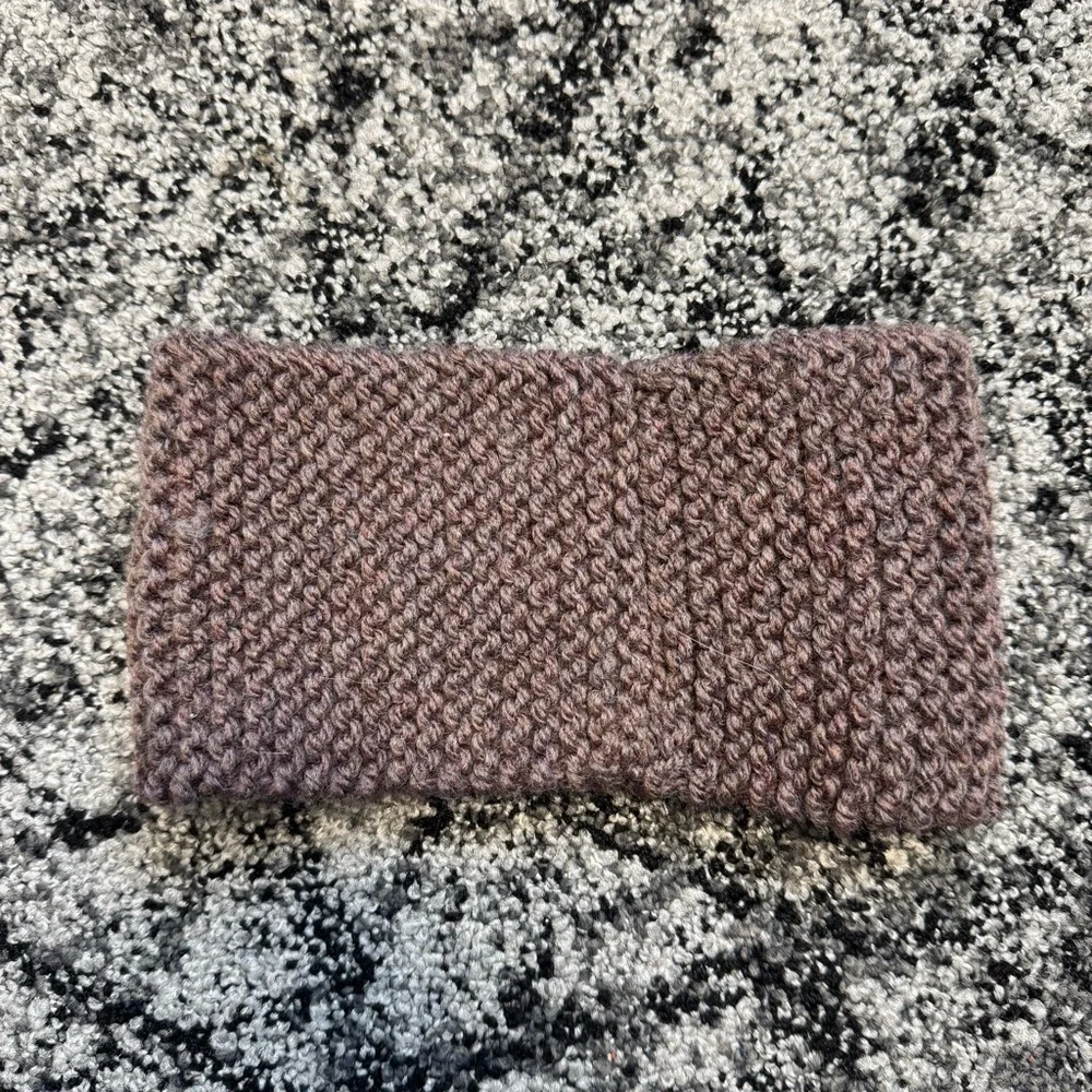 Elegant Brown Knit Headband